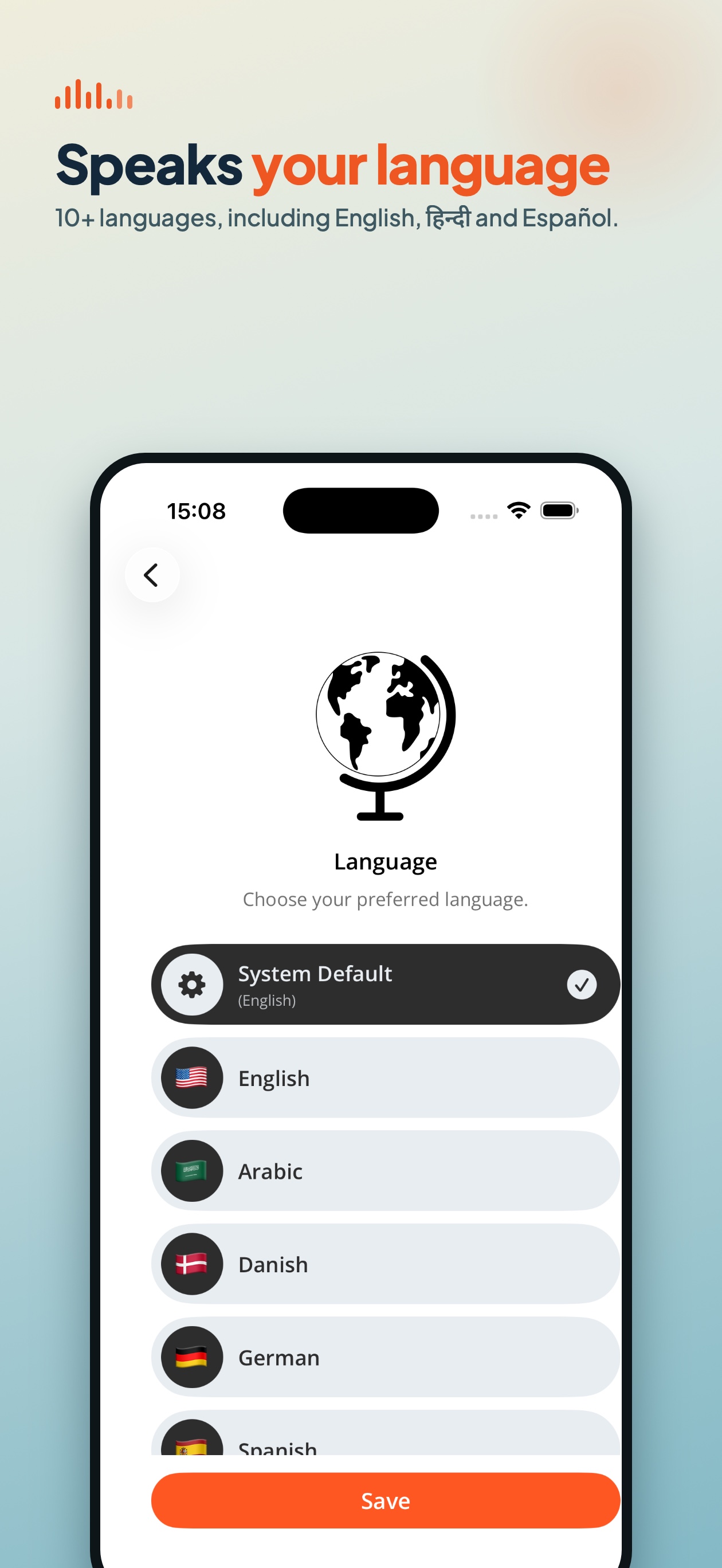 Speaking Clock with Voice screen 10